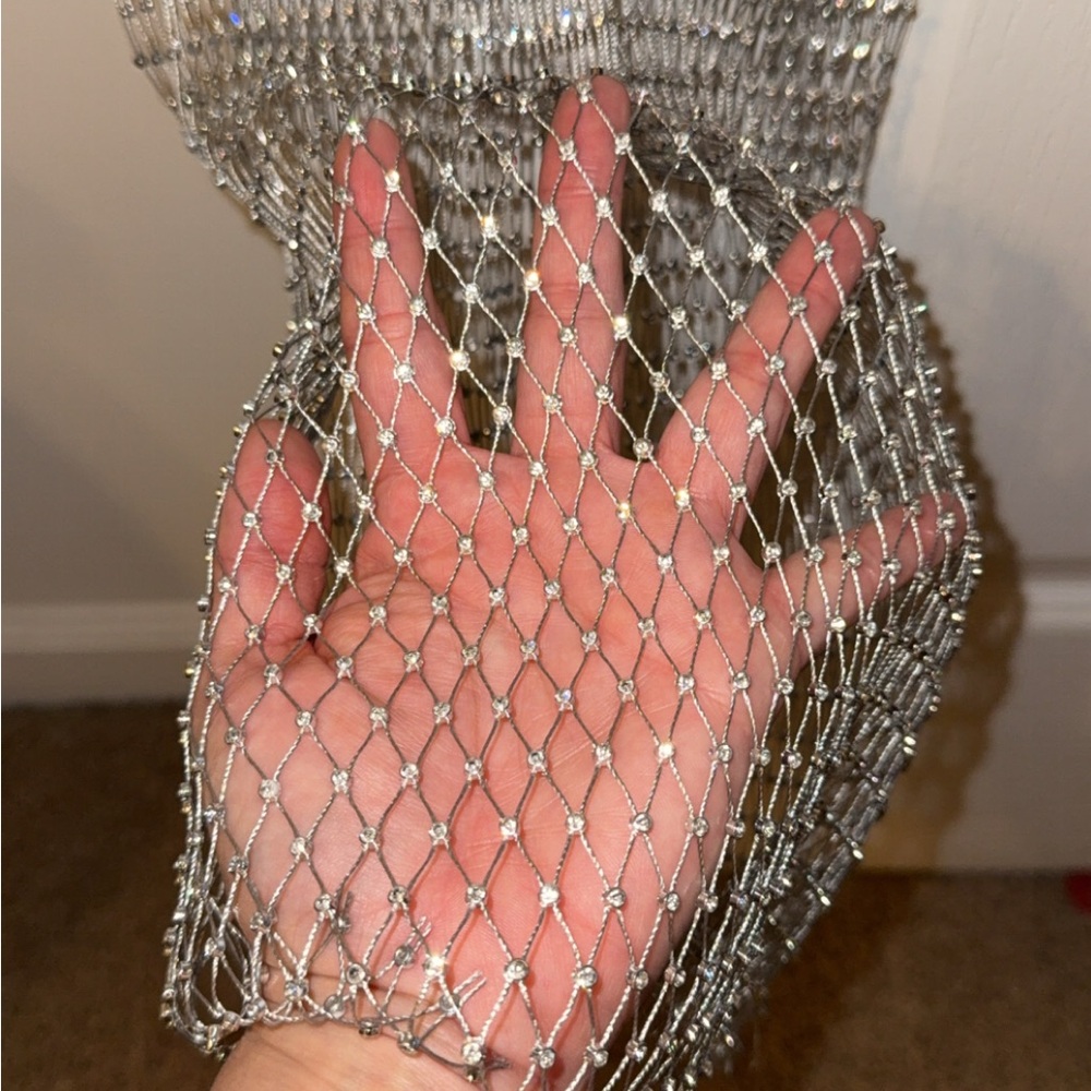Elegant See Through Rhinestone Top - Picture 4 of 4